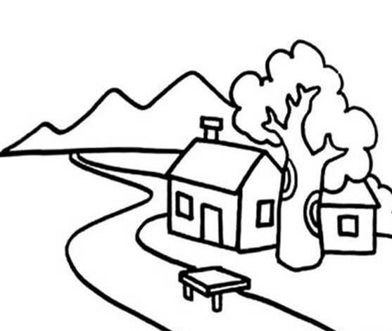 简笔画风景 简笔画风景山水画