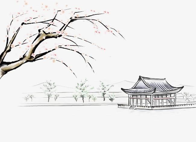 山水画简笔画 山水画简笔画儿童画