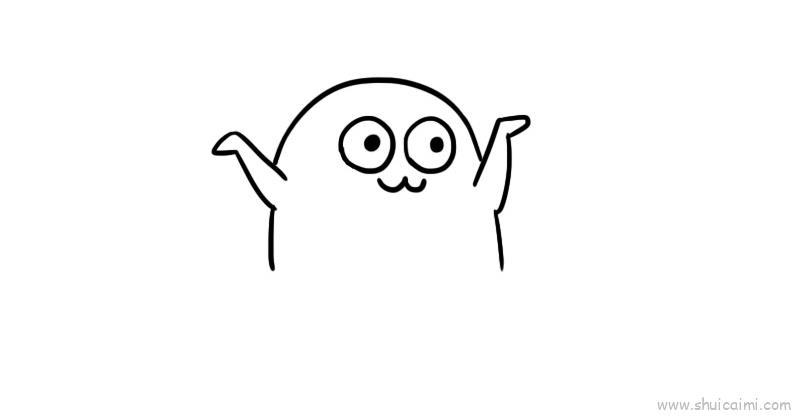 表情包可爱小人儿童画怎么画 表情包可爱小人简笔画顺序