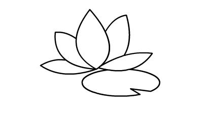 荷花怎么画一步一步的教你简笔画-怎么画荷花简笔画图片大全大图