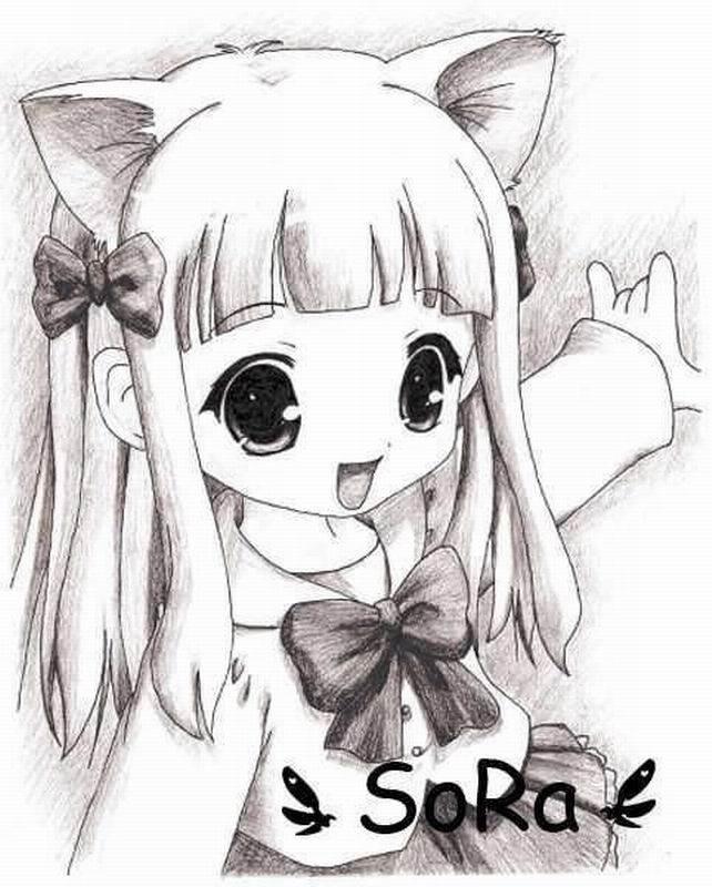漫画人物简笔画 漫画人物简笔画女生