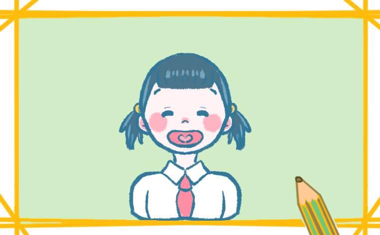 戴红领巾的小孩简笔画 戴红领巾的小孩简笔画一男一女