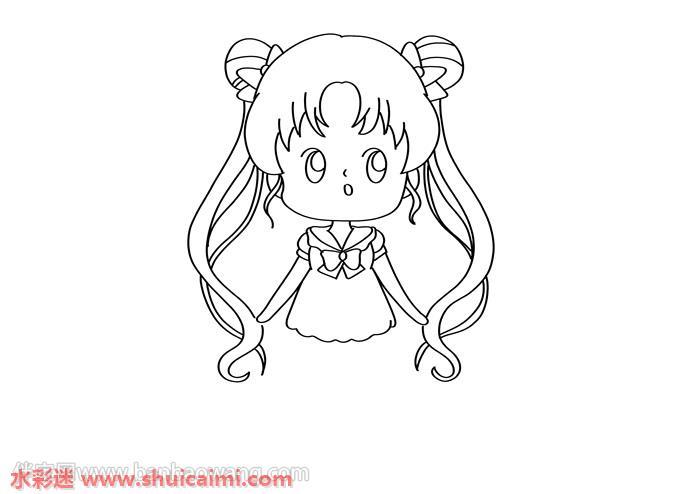 美少女怎么画 美少女简笔画简单易画