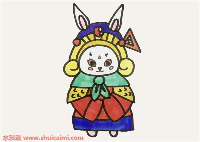 兔儿爷怎么画 兔儿爷简笔画简单步骤画法