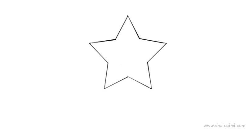五角星儿童画怎么画 五角星简笔画简单