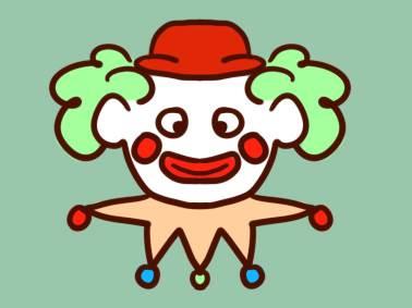 小丑简笔画 小丑简笔画可爱