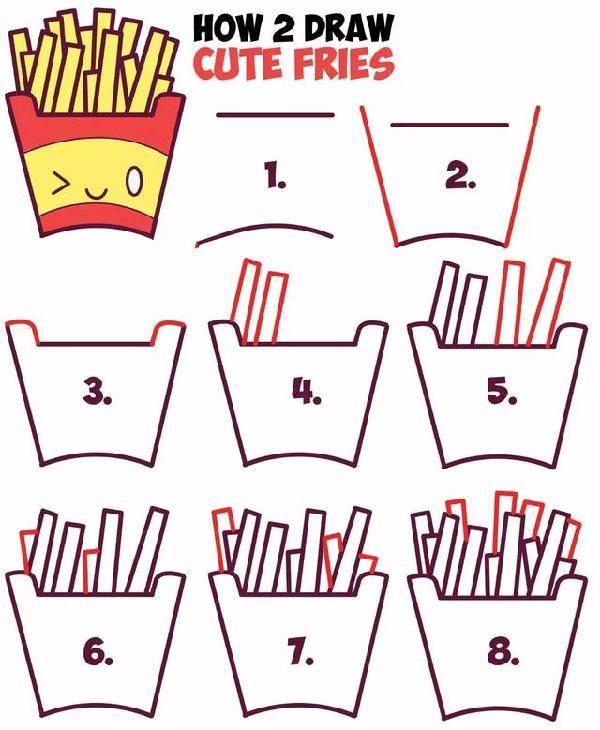 零食简笔画 零食简笔画大全带颜色