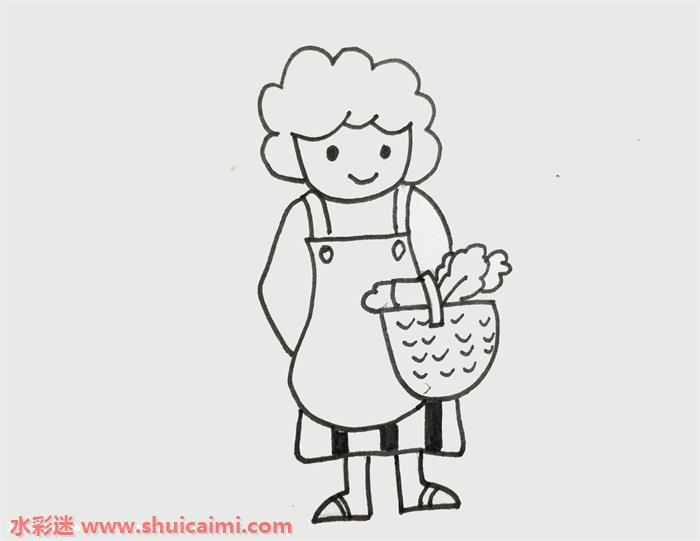 妈妈怎么画 妈妈简笔画漂亮彩色