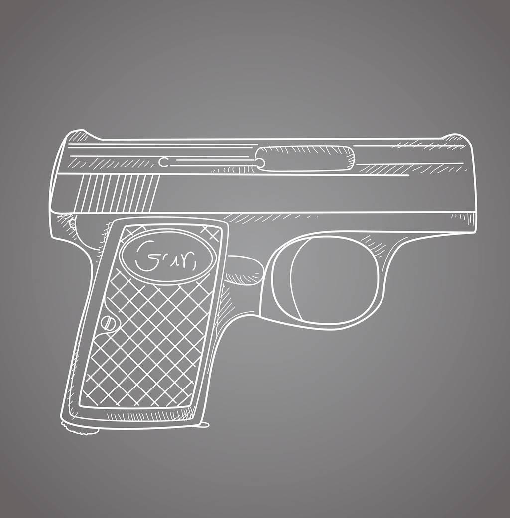 枪支简笔画 枪支简笔画图片