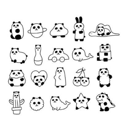 可爱的动物简笔画 可爱的动物简笔画彩色