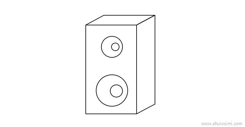音响儿童画怎么画 音响简笔画图片