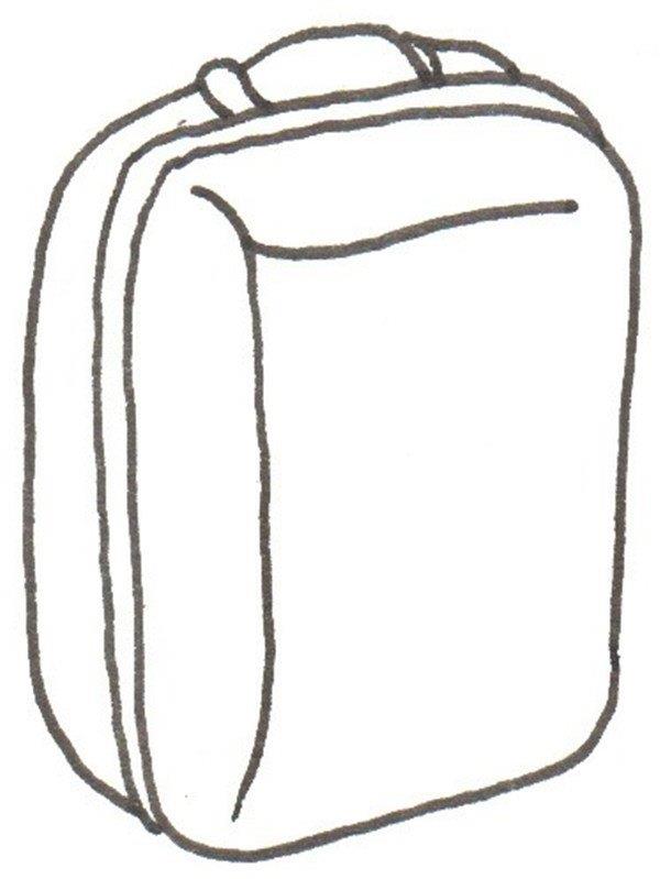 拉杆箱的简笔画怎么画  拉杆箱的简笔画步骤