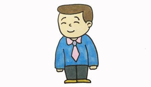 父亲简笔画 父亲简笔画图片大全