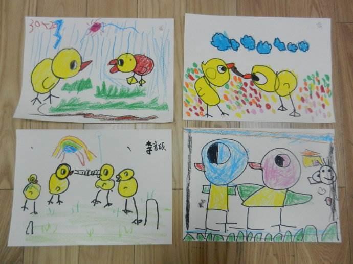 小公鸡和小鸭子简笔画 小公鸡和小鸭子简笔画板书设计