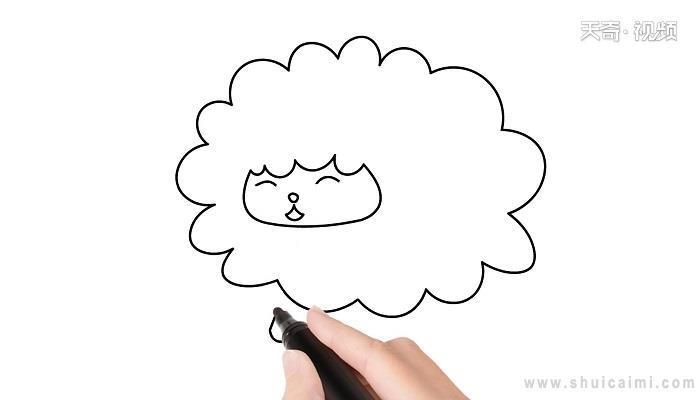 绵羊简笔画怎么画 绵羊简笔画步骤