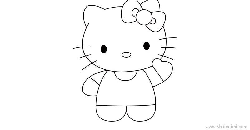 哈喽kitty儿童画怎么画 哈喽kitty简笔画简单又好看