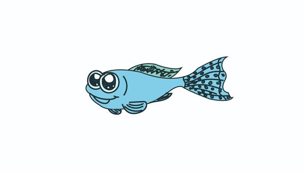 孔雀鱼简笔画怎么画 孔雀鱼简笔画步骤