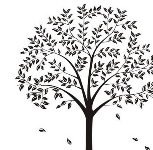 秋天的树简笔画图片大全 秋天的树简笔画图片大全大图