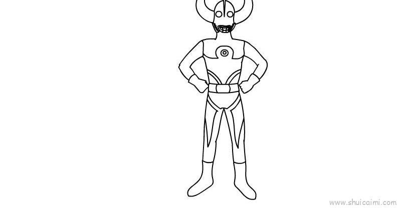 奥特之父儿童画怎么画 奥特之父简笔画简单