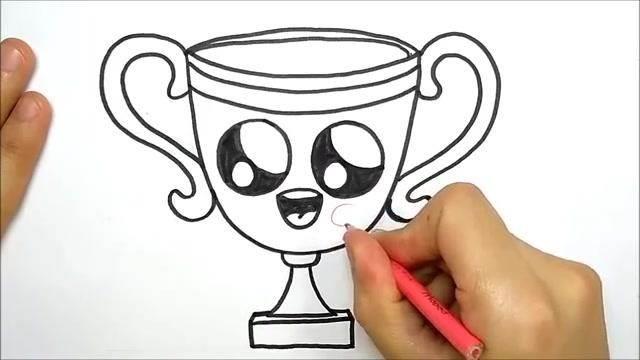奖杯简笔画 奖杯简笔画彩色