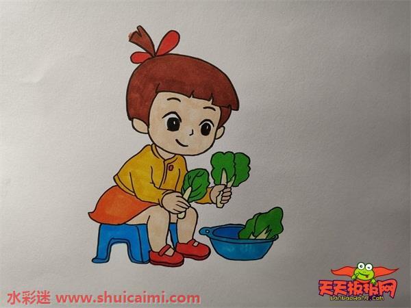 五一快乐节人物怎么画 五一快乐节人物简笔画步骤图