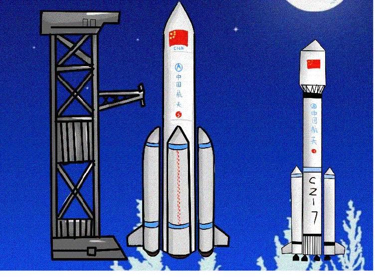 火箭简笔画图片大全 火箭简笔画图片大全涂色彩色