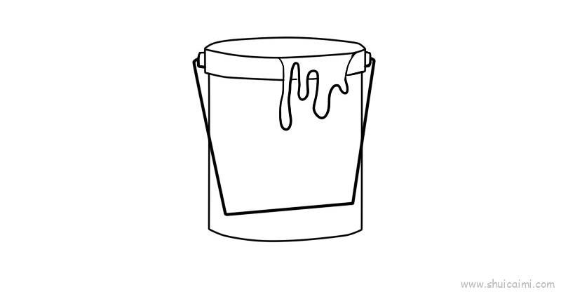 油漆桶,油漆桶儿童画怎么画 油漆桶,油漆桶简笔画顺序
