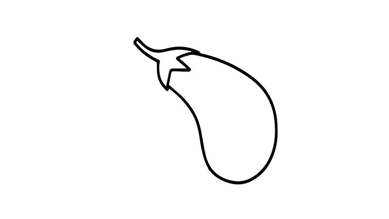 茄子的简笔画怎么画 茄子简笔画简单又好看