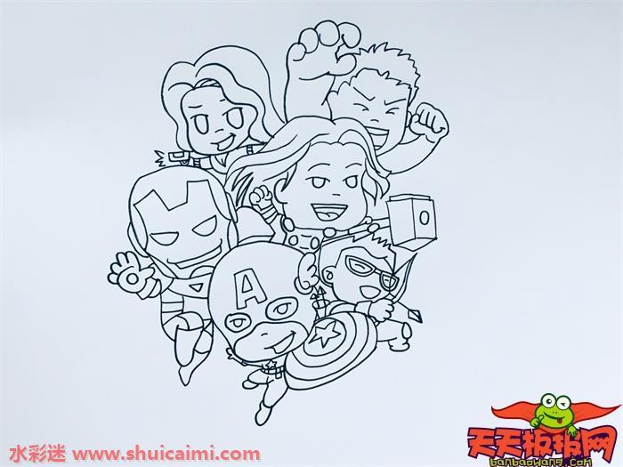 漫威全部人物怎么画 漫威全部人物简笔画步骤图