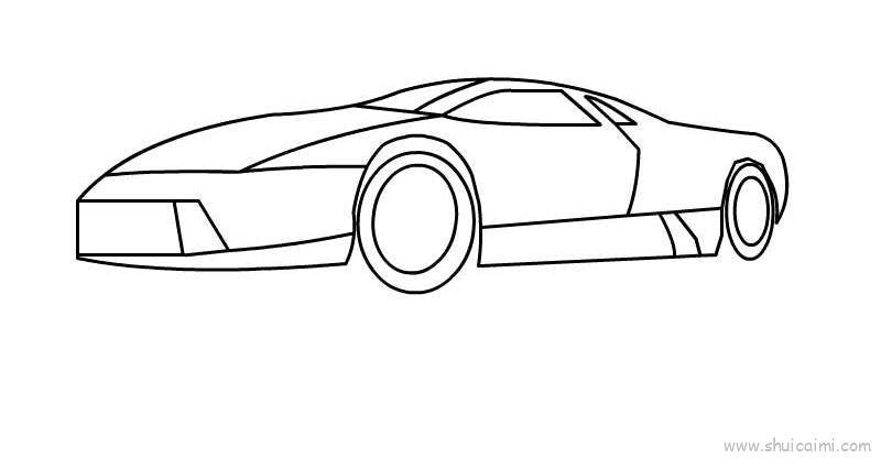 兰博基尼儿童画怎么画 兰博基尼简笔画画法