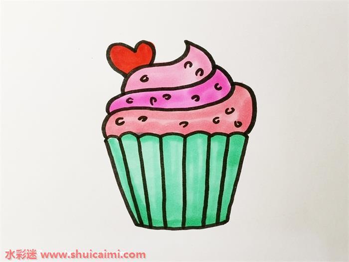 甜品怎么画 甜品简笔画图片大全带颜色