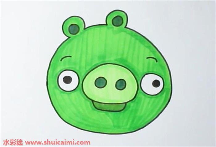 愤怒小鸟绿猪怎么画 愤怒小鸟绿猪简笔画简单好看