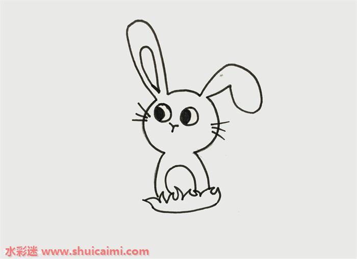小白兔好看怎么画 小白兔简笔画简单易画彩色