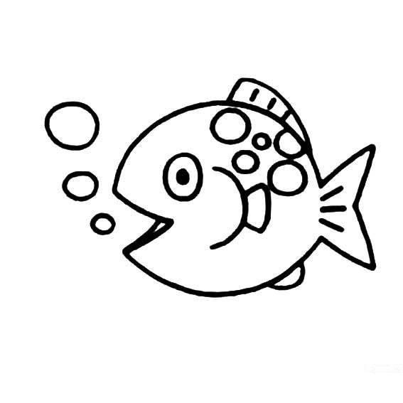 小鱼简笔画 小鱼简笔画简单又可爱