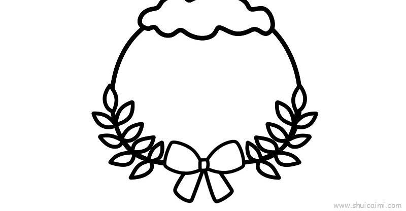 圣诞节边框儿童画怎么画 圣诞节边框简笔画顺序