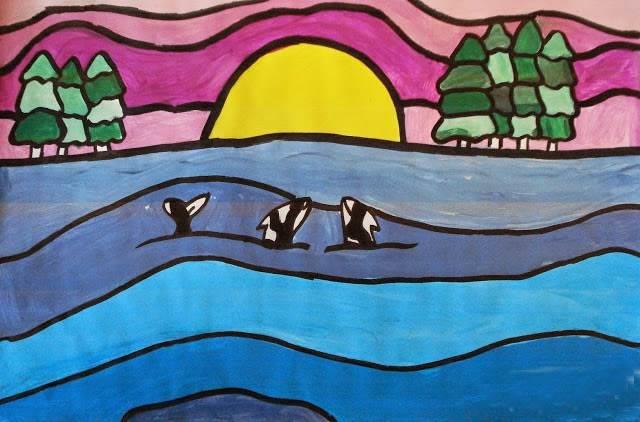 海上日出简笔画 海上日出简笔画怎么画