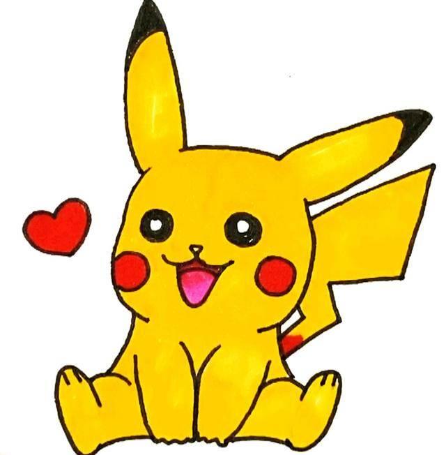 简笔画皮卡丘 简笔画皮卡丘最萌简单