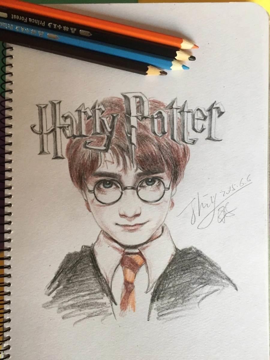 哈利波特简笔画 哈利波特简笔画三人组