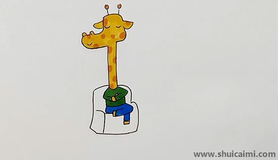 鹿先生儿童画怎么画 彩色鹿先生简笔画简单又好看