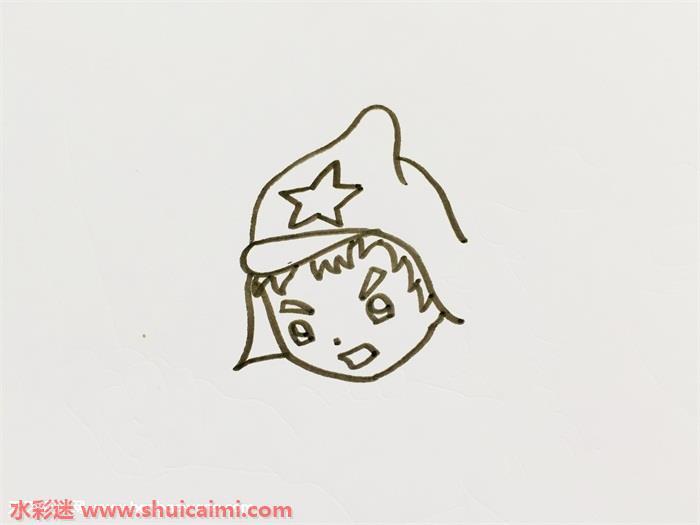 保尔柯察金怎么画 保尔柯察金简笔画图片大全带颜色