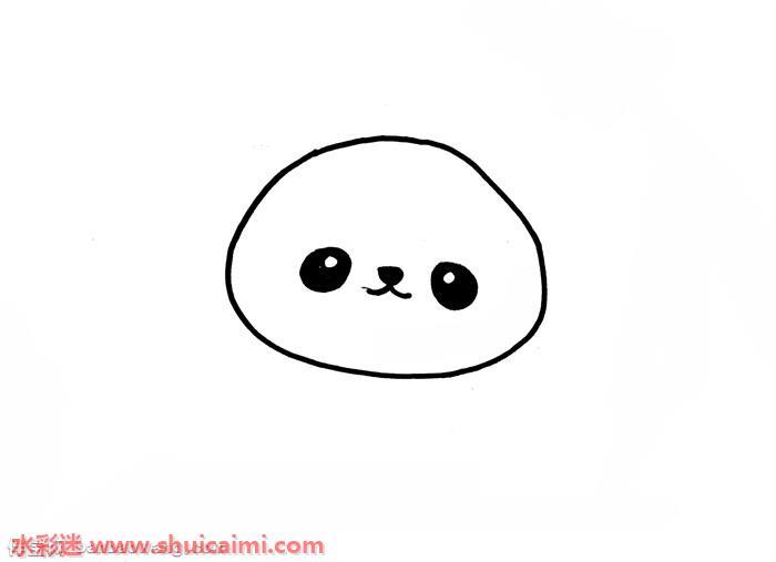 大熊猫可爱怎么画 大熊猫可爱简笔画简单易画彩色