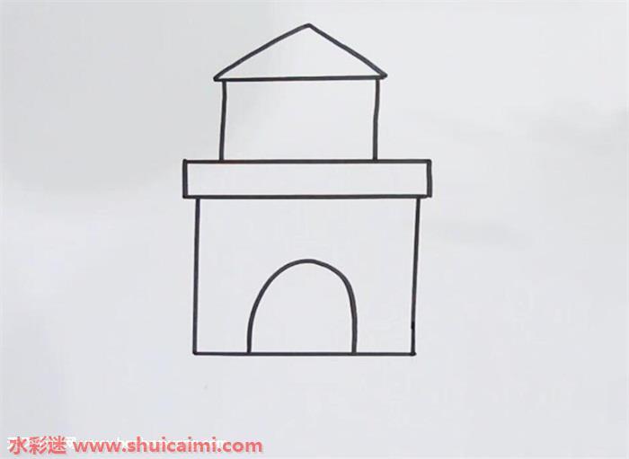 积木房子怎么画 积木房子简笔画简单又漂亮彩色