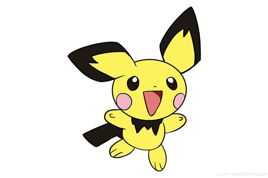皮丘神奇宝贝怎么画 皮丘神奇宝贝简笔画漂亮卡通
