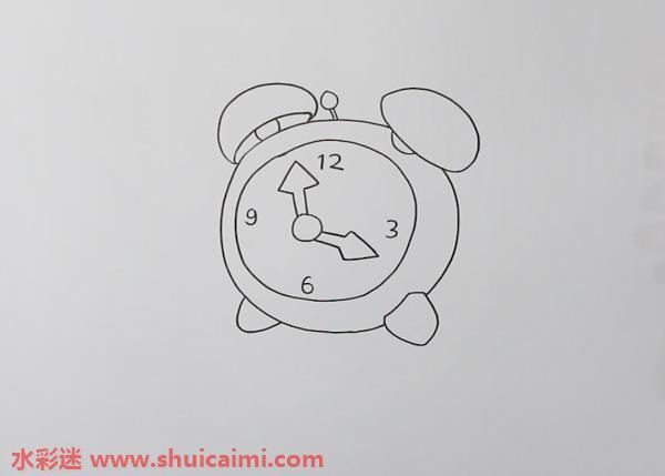 闹钟怎么画 闹钟简笔画简单彩色