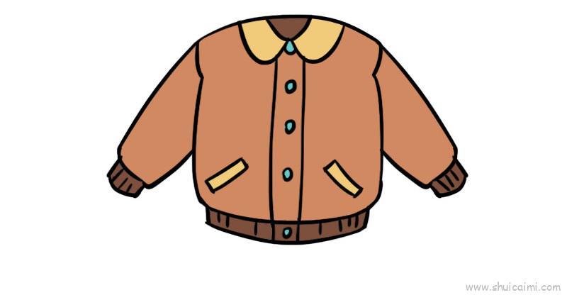 棉袄儿童画怎么画 棉袄简笔画好看