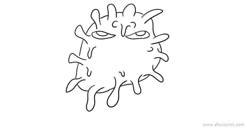 冠状病毒儿童画怎么画 冠状病毒简笔画简单又好看