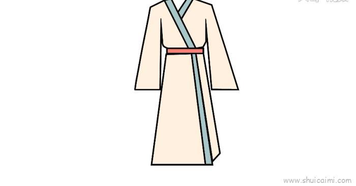 古装衣服儿童画怎么画 古装衣服简笔画简单