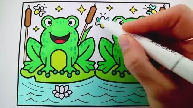 小青蛙简笔画图片大全 青蛙卡通简笔画图片