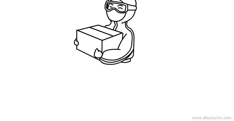 疫情最美逆行者儿童画怎么画 疫情最美逆行者简笔画顺序