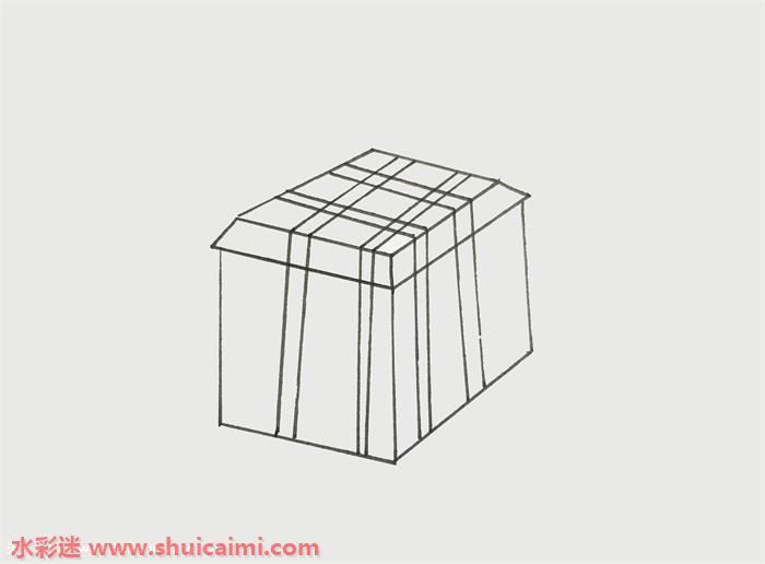 空投箱子怎么画 空投箱子简笔画简单易画彩色